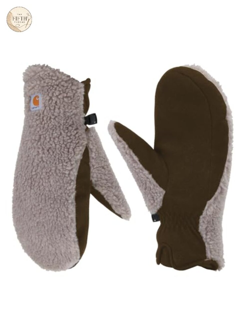 Sherpa Pile Fleece Mittens Insulated Pull-On Winter Mittens